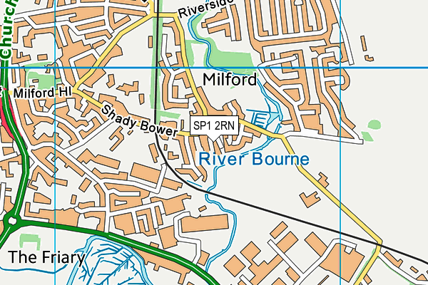 SP1 2RN map - OS VectorMap District (Ordnance Survey)