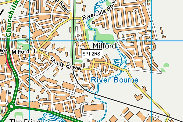 SP1 2RS map - OS VectorMap District (Ordnance Survey)