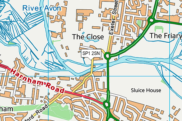 SP1 2SN map - OS VectorMap District (Ordnance Survey)