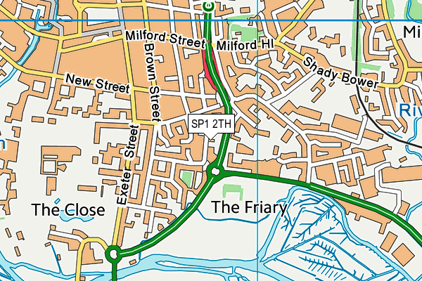 SP1 2TH map - OS VectorMap District (Ordnance Survey)