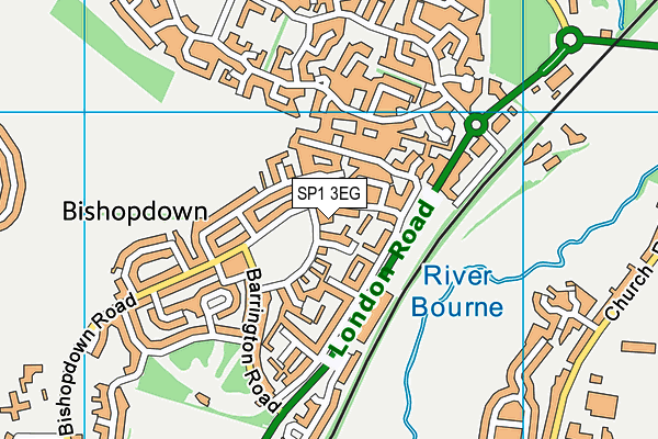 SP1 3EG map - OS VectorMap District (Ordnance Survey)