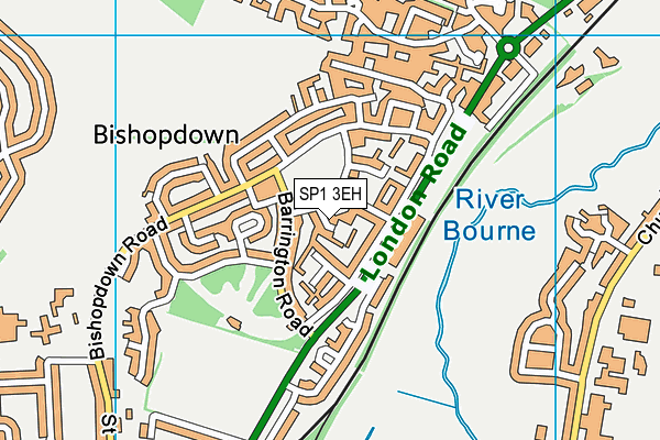 SP1 3EH map - OS VectorMap District (Ordnance Survey)
