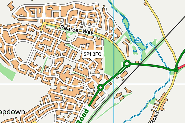 SP1 3FQ map - OS VectorMap District (Ordnance Survey)