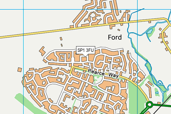 SP1 3FU map - OS VectorMap District (Ordnance Survey)