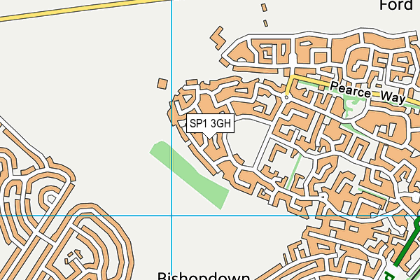 SP1 3GH map - OS VectorMap District (Ordnance Survey)