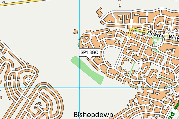 SP1 3GQ map - OS VectorMap District (Ordnance Survey)