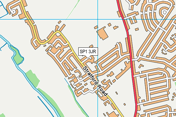 SP1 3JR map - OS VectorMap District (Ordnance Survey)