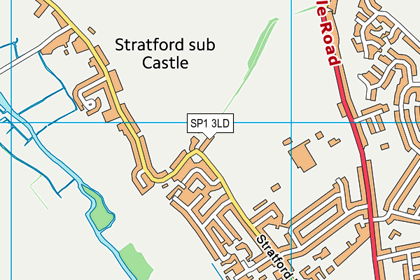 SP1 3LD map - OS VectorMap District (Ordnance Survey)