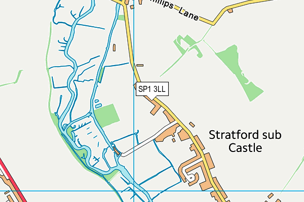 Stratford-sub-Castle Church of England Voluntary Controlled Primary School map (SP1 3LL) - OS VectorMap District (Ordnance Survey)