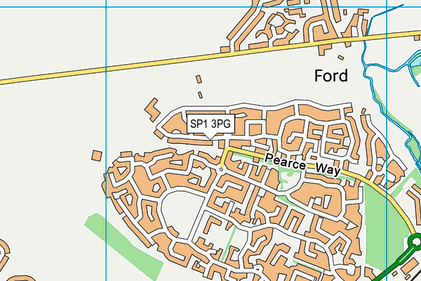 Greentrees Primary School (Junior Site) map (SP1 3PG) - OS VectorMap District (Ordnance Survey)
