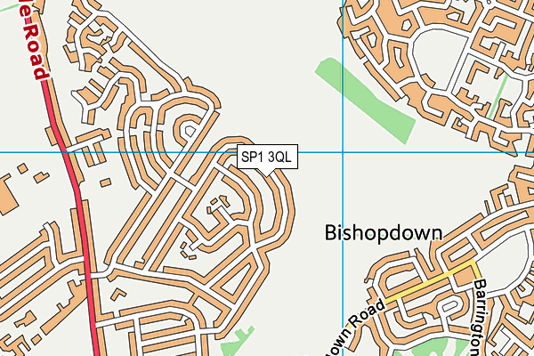 SP1 3QL map - OS VectorMap District (Ordnance Survey)