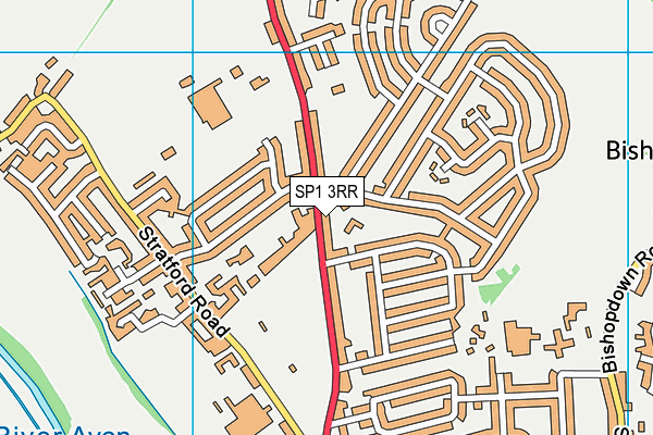 SP1 3RR map - OS VectorMap District (Ordnance Survey)