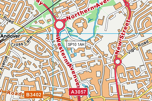 SP10 1AH map - OS VectorMap District (Ordnance Survey)