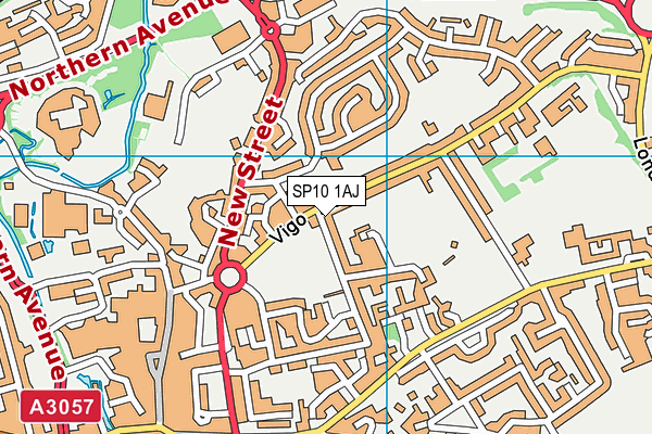 SP10 1AJ map - OS VectorMap District (Ordnance Survey)