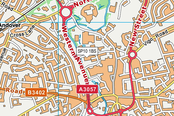 SP10 1BS map - OS VectorMap District (Ordnance Survey)