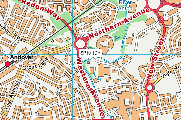 SP10 1DH map - OS VectorMap District (Ordnance Survey)