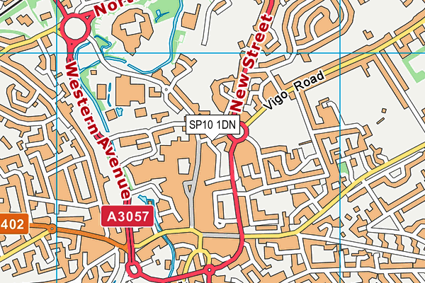 SP10 1DN map - OS VectorMap District (Ordnance Survey)