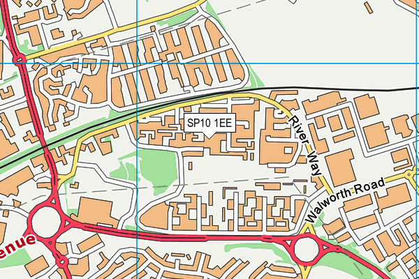 SP10 1EE map - OS VectorMap District (Ordnance Survey)