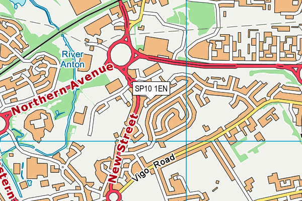 SP10 1EN map - OS VectorMap District (Ordnance Survey)