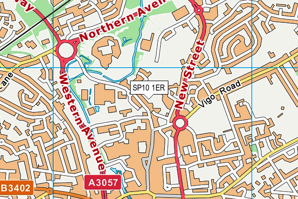 SP10 1ER map - OS VectorMap District (Ordnance Survey)