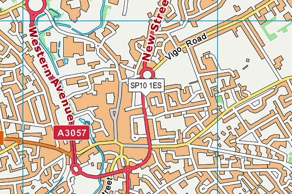 SP10 1ES map - OS VectorMap District (Ordnance Survey)