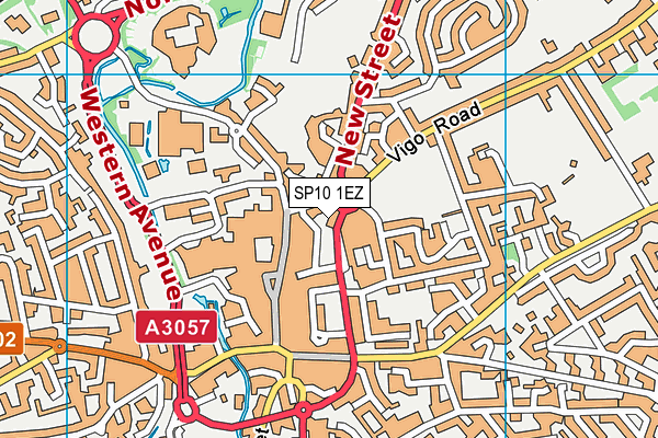 SP10 1EZ map - OS VectorMap District (Ordnance Survey)