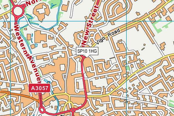 SP10 1HG map - OS VectorMap District (Ordnance Survey)