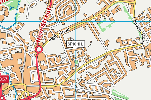 SP10 1HJ map - OS VectorMap District (Ordnance Survey)
