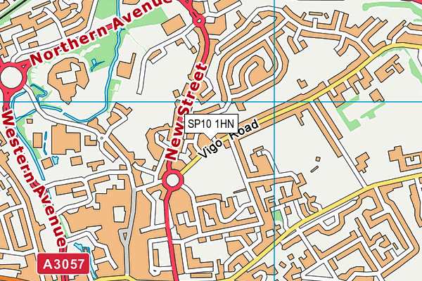 SP10 1HN map - OS VectorMap District (Ordnance Survey)