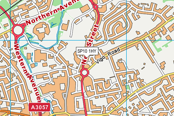 SP10 1HY map - OS VectorMap District (Ordnance Survey)