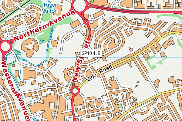 SP10 1JB map - OS VectorMap District (Ordnance Survey)