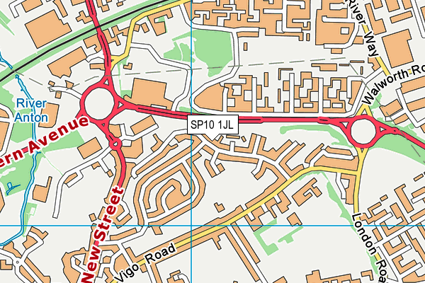 SP10 1JL map - OS VectorMap District (Ordnance Survey)