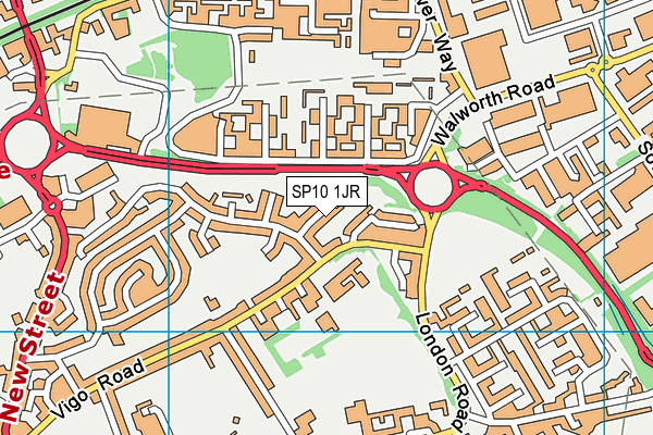 SP10 1JR map - OS VectorMap District (Ordnance Survey)