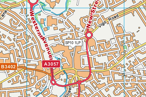 SP10 1LP map - OS VectorMap District (Ordnance Survey)