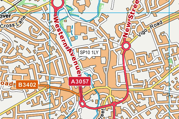 SP10 1LY map - OS VectorMap District (Ordnance Survey)