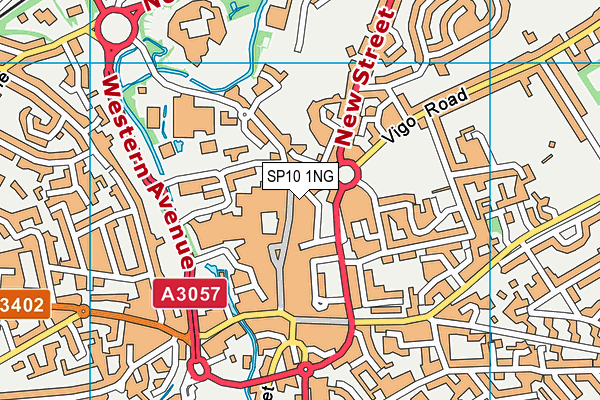 SP10 1NG map - OS VectorMap District (Ordnance Survey)