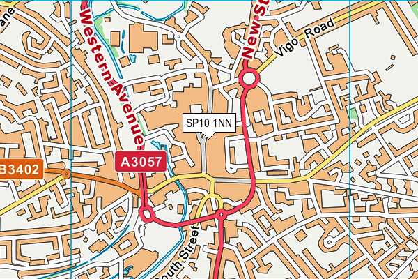 SP10 1NN map - OS VectorMap District (Ordnance Survey)