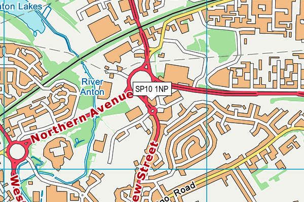 SP10 1NP map - OS VectorMap District (Ordnance Survey)