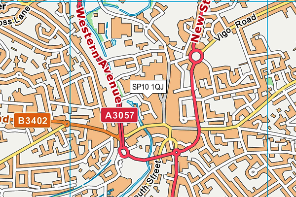 SP10 1QJ map - OS VectorMap District (Ordnance Survey)