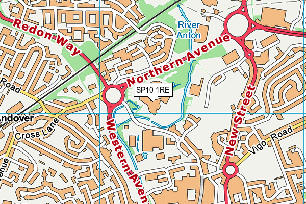 Charlton Place Fitness Centre map (SP10 1RE) - OS VectorMap District (Ordnance Survey)