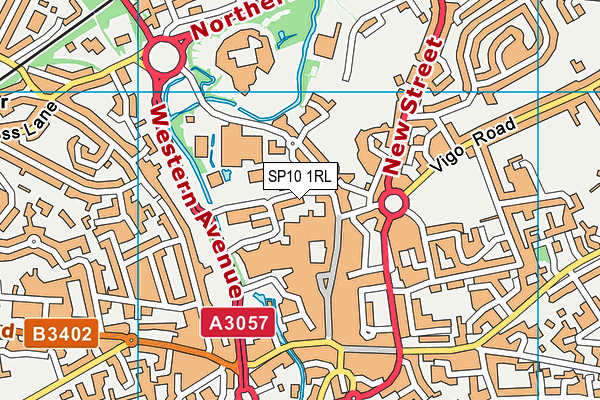 SP10 1RL map - OS VectorMap District (Ordnance Survey)