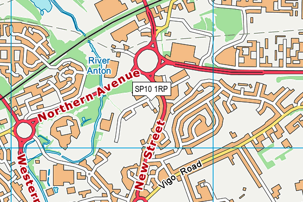 SP10 1RP map - OS VectorMap District (Ordnance Survey)