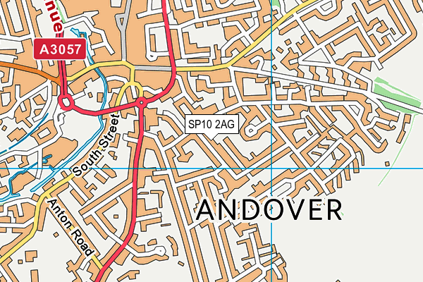 SP10 2AG map - OS VectorMap District (Ordnance Survey)