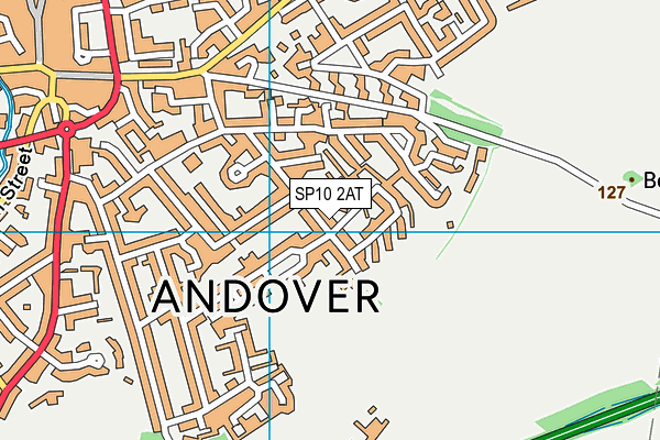 SP10 2AT map - OS VectorMap District (Ordnance Survey)