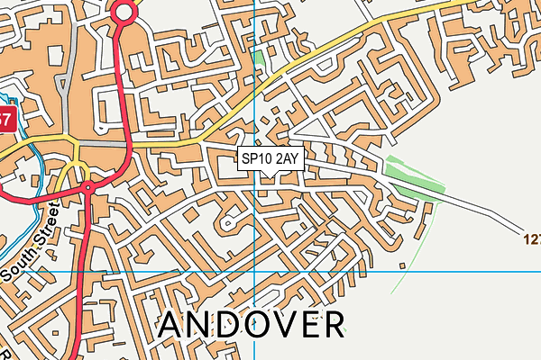 SP10 2AY map - OS VectorMap District (Ordnance Survey)