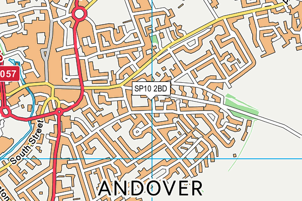 SP10 2BD map - OS VectorMap District (Ordnance Survey)