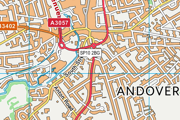 SP10 2BG map - OS VectorMap District (Ordnance Survey)