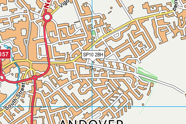 SP10 2BH map - OS VectorMap District (Ordnance Survey)