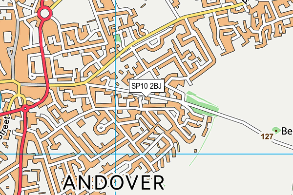 SP10 2BJ map - OS VectorMap District (Ordnance Survey)