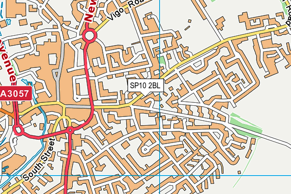 SP10 2BL map - OS VectorMap District (Ordnance Survey)